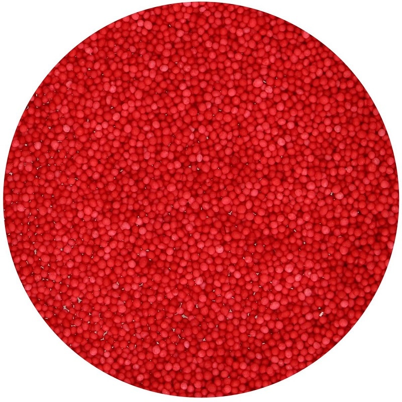 FunCakes - Sockerpärlor Röda 80 gram