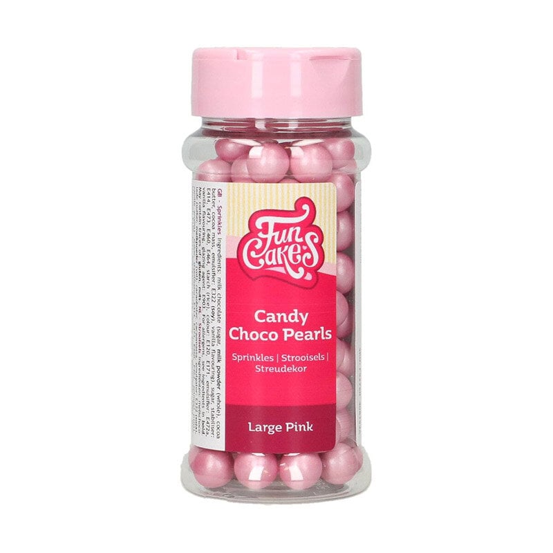 FunCakes - Chokladpärlor Rosa XL 70 gram