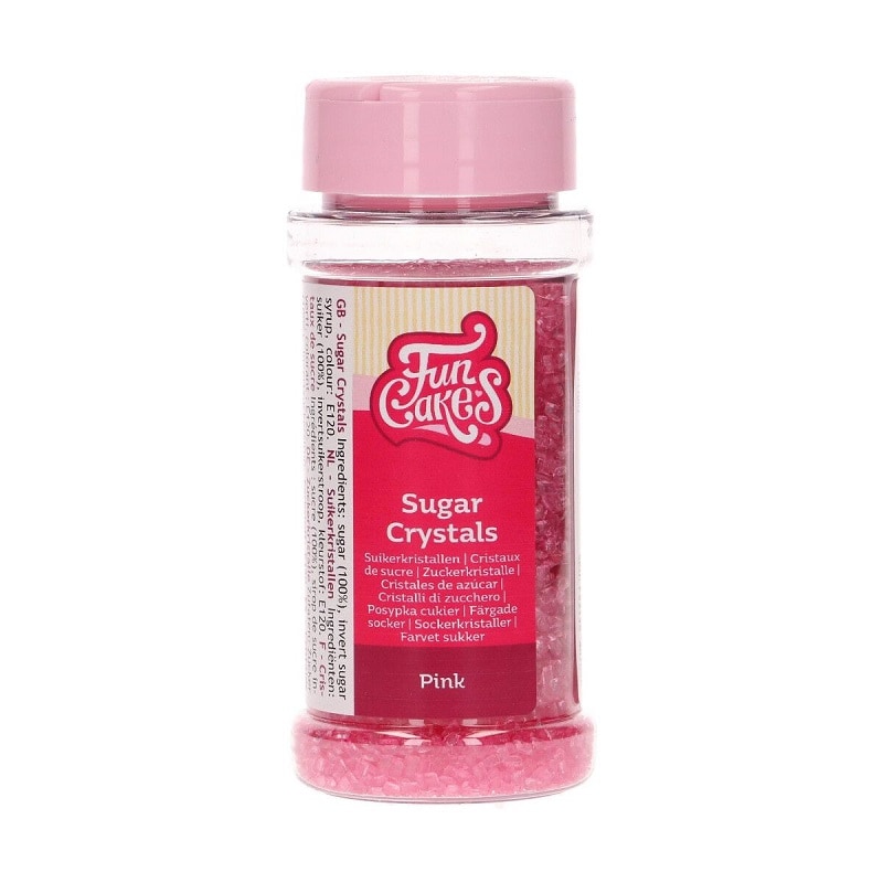 FunCakes - Strössel Rosa Sockerkristaller 80 gram