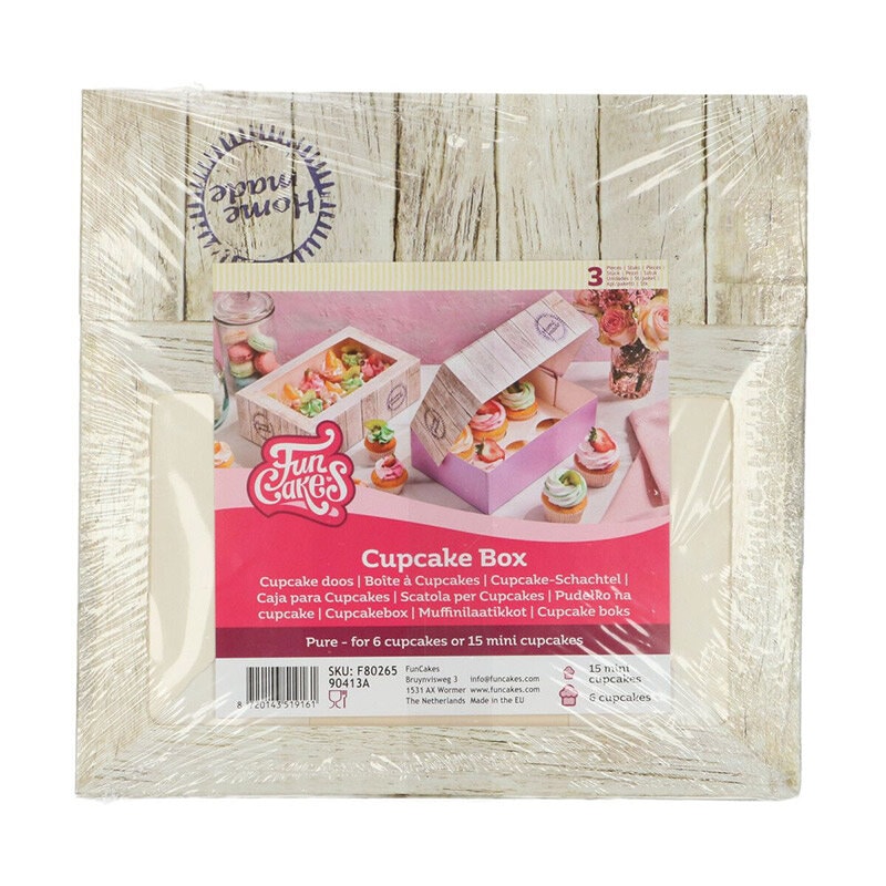 FunCakes - Cupcake boxar för 6 cupcakes 3-pack