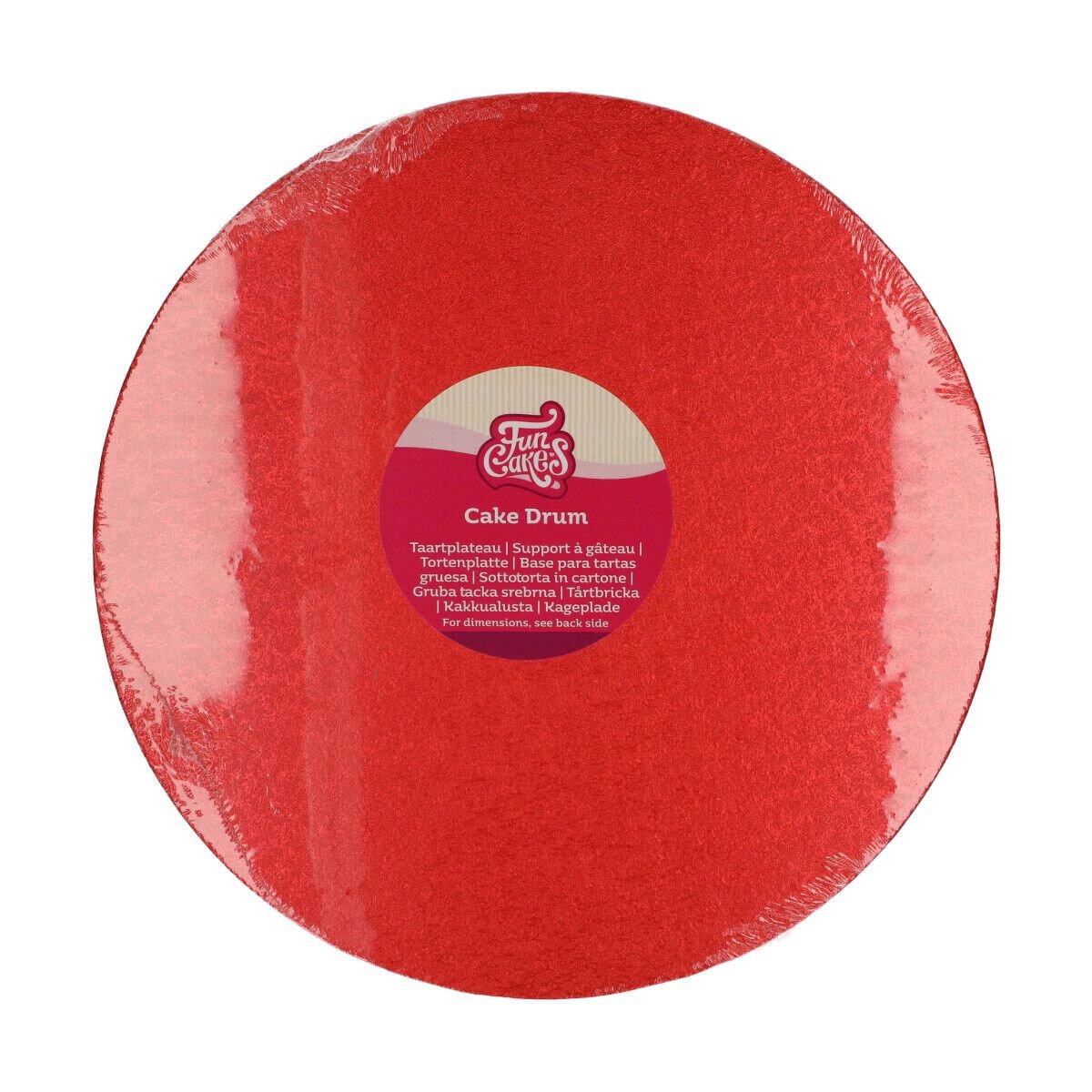 FunCakes - Tårtbricka rund Röd 30,5 cm