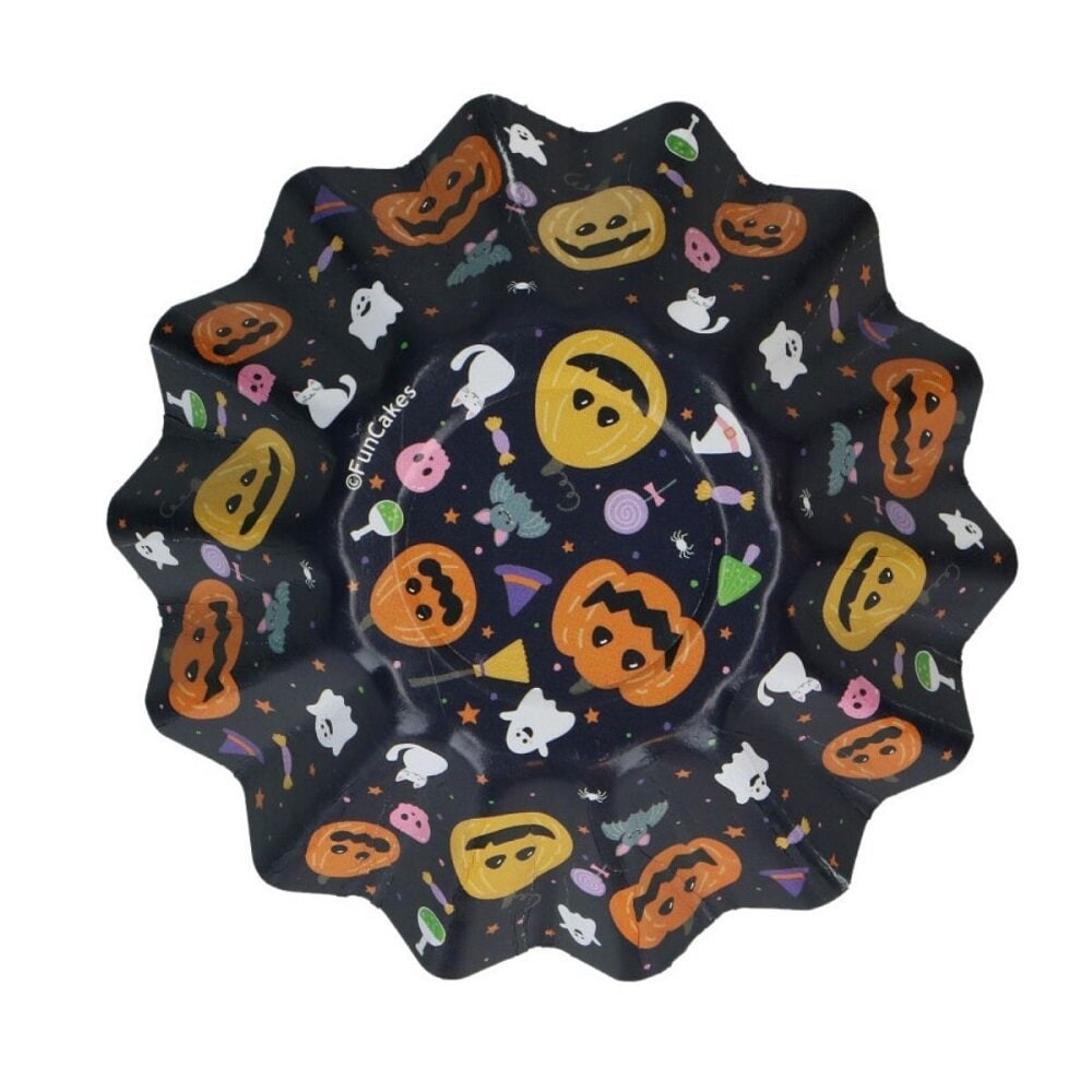 FunCakes - Blomformade Muffinsformar Halloween 48-pack