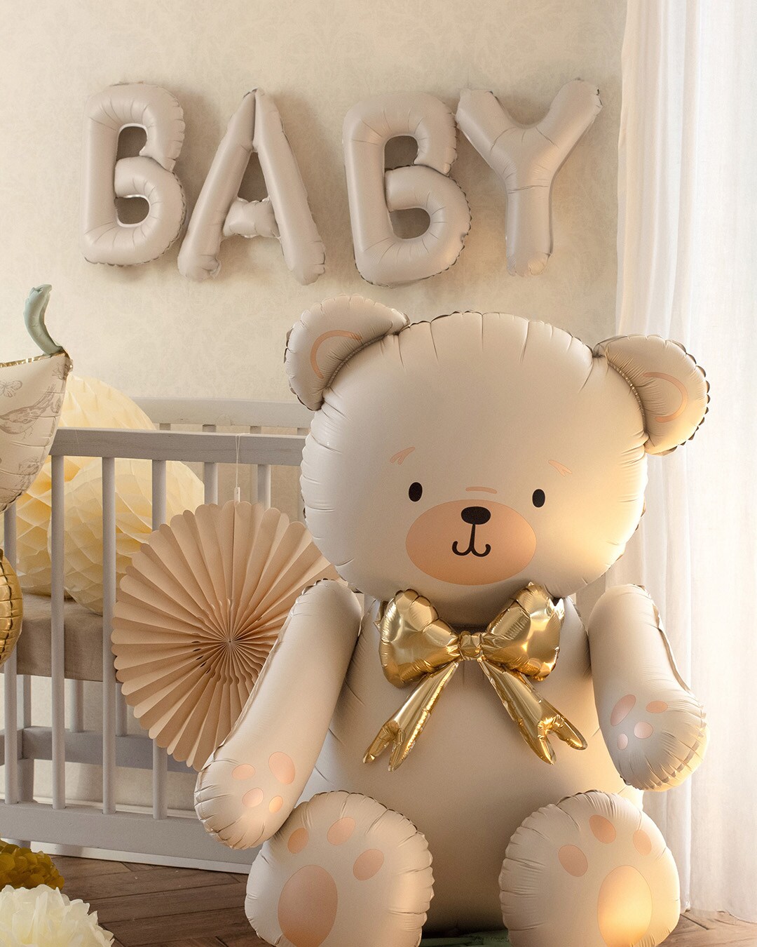 Teddybjörn Sittande Folieballong 84 cm