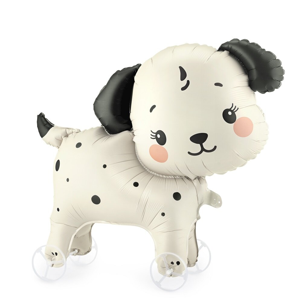 Folieballong Hund på hjul 70 cm