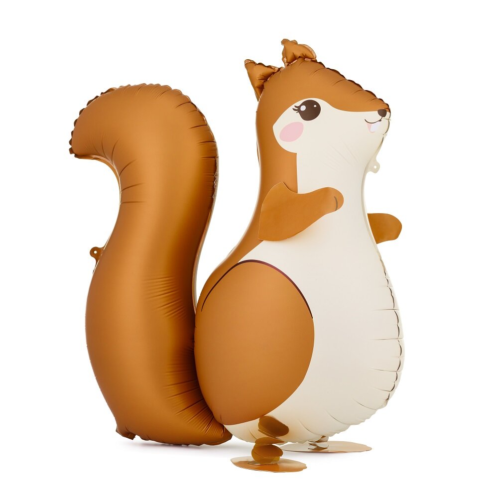 Folieballong Ekorre med ben 59 cm