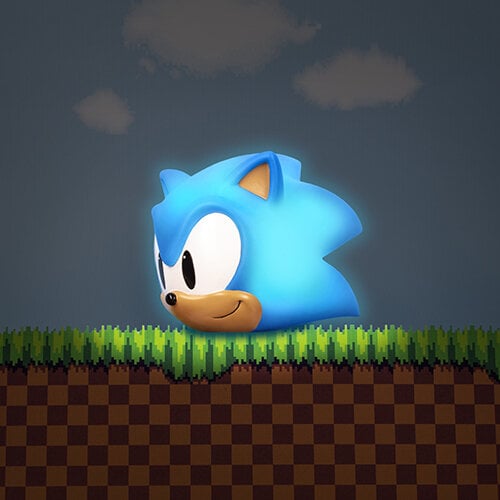 Sonic the Hedgehog - Stämningslampa Sonic´s huvud 12 cm