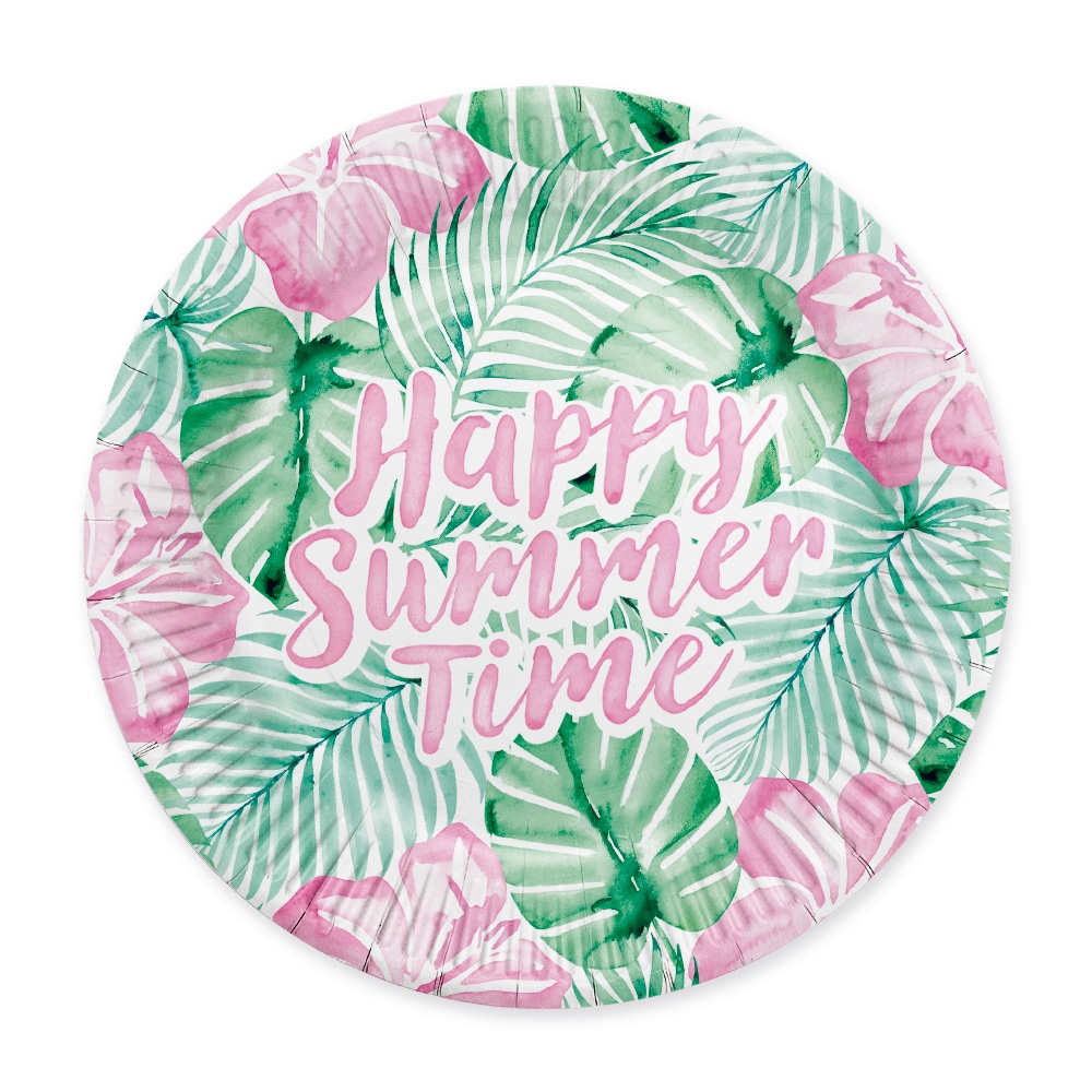 Summer Time Tallrikar 8-pack