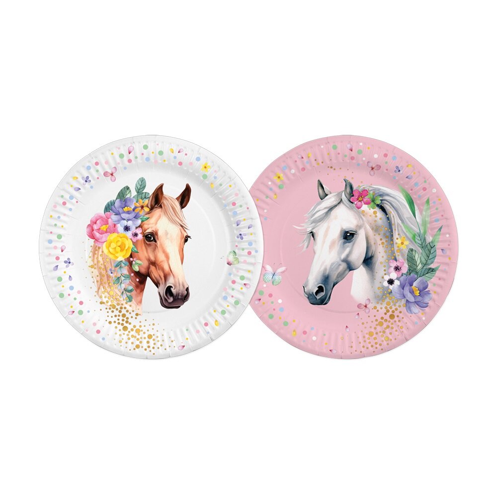 Hästar Tallrikar 8-pack