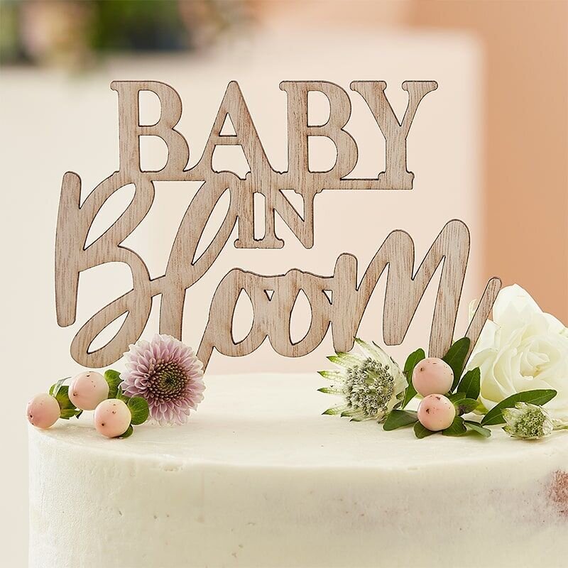 Baby in Bloom - Tårtdekoration