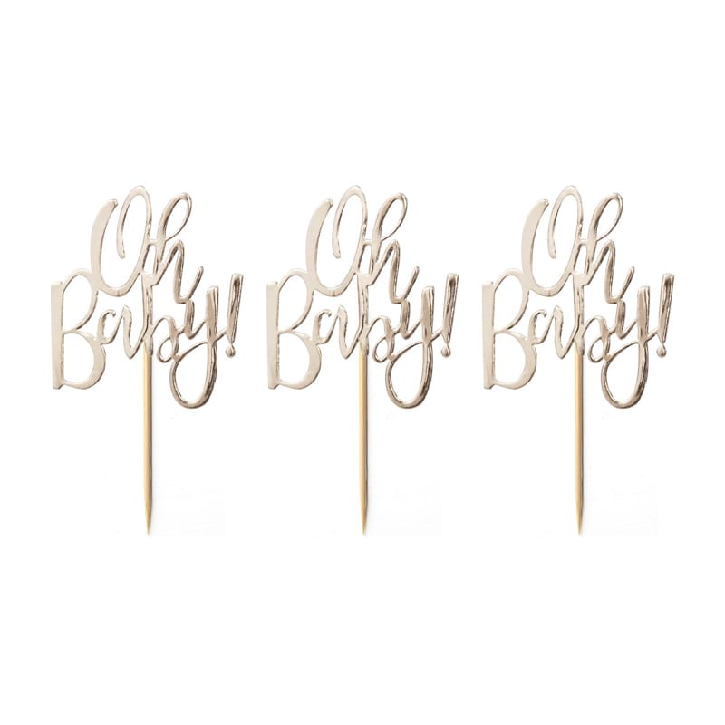 Oh Baby - Cake Toppers 12-pack