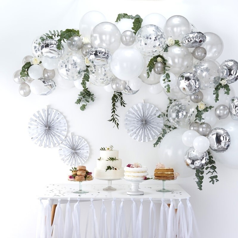 DIY Ballongbåge - Silver