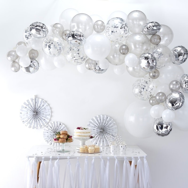 DIY Ballongbåge - Silver