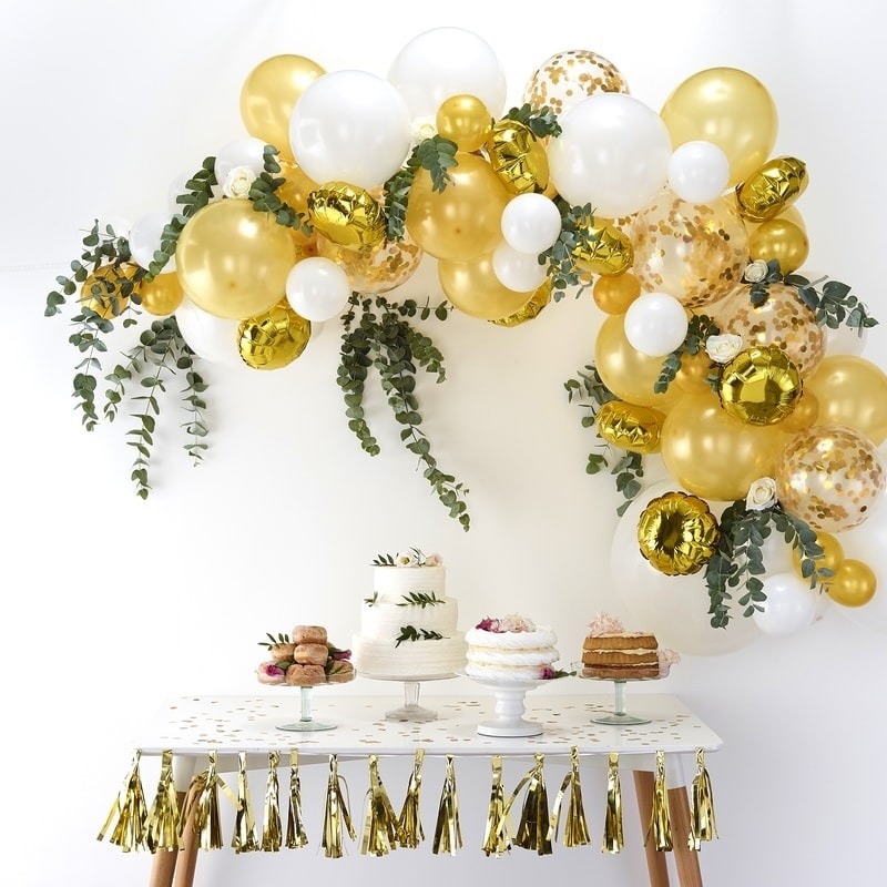 DIY Ballongbåge - Guld