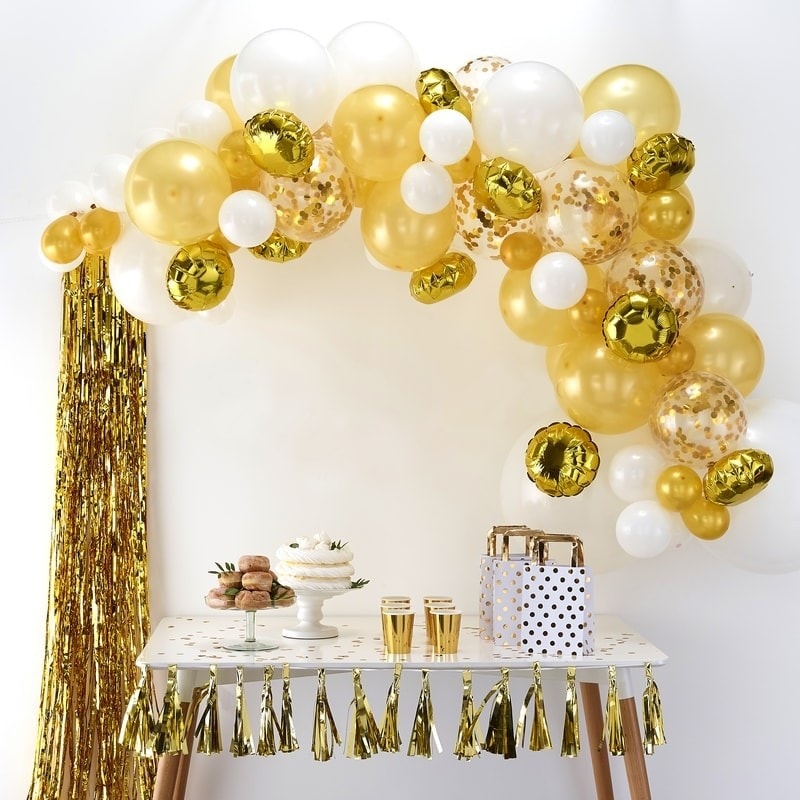 DIY Ballongbåge - Guld