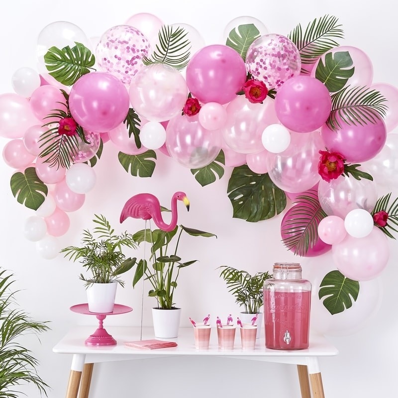 DIY Ballongbåge i rosa 70 delar