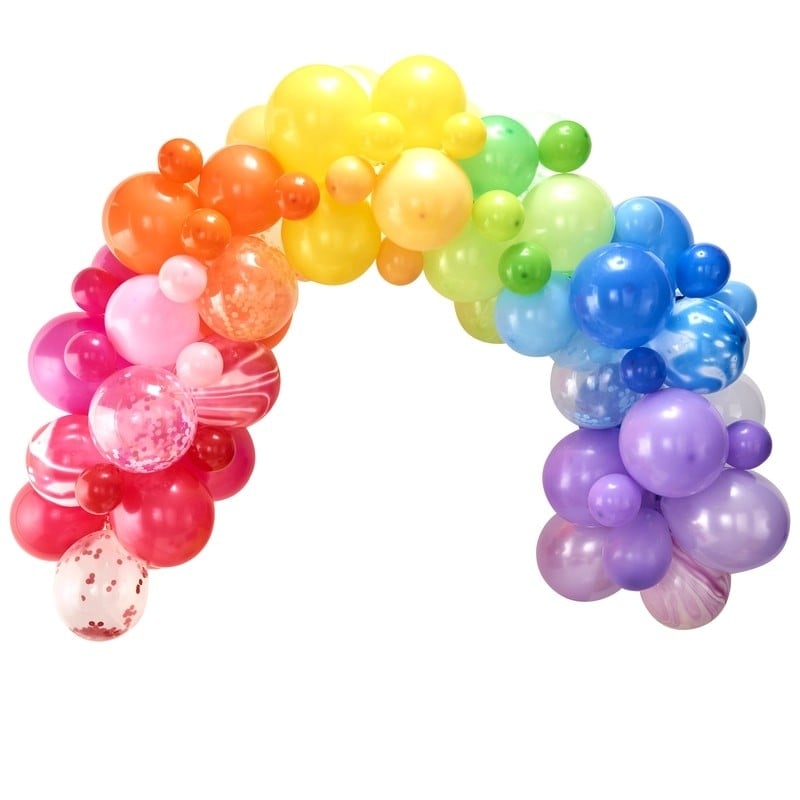 DIY Ballongbåge - Regnbågsfärger