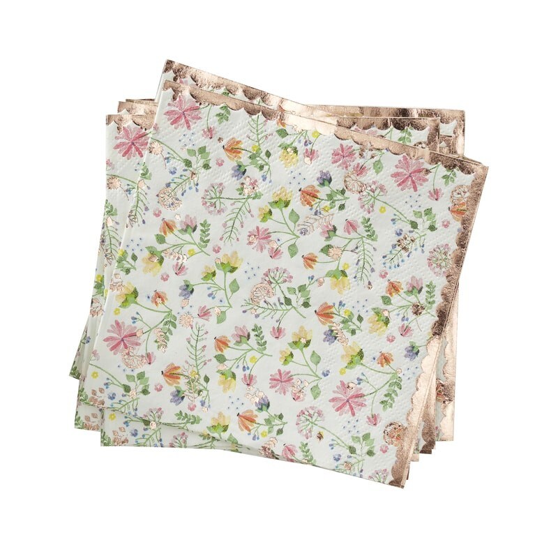 Ditsy Floral - Caféservetter 16-pack