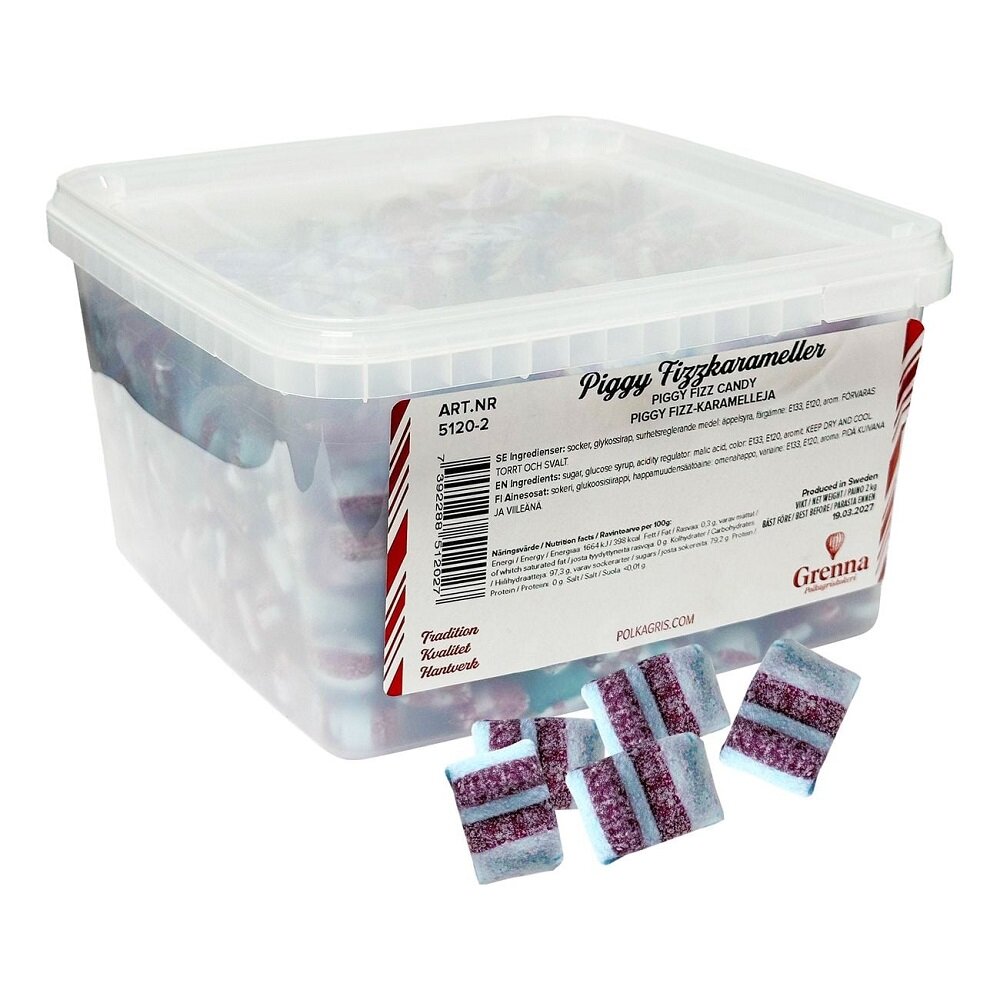 Grenna Piggy Fizzy Storpack 2 kg