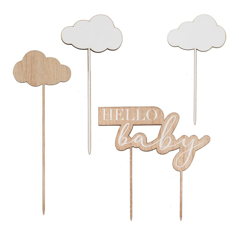 Hello Baby - Cake Toppers 4-pack