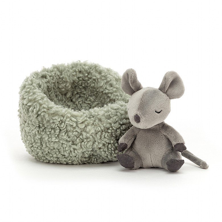 Jellycat - Mus med rede 10 x 14 cm