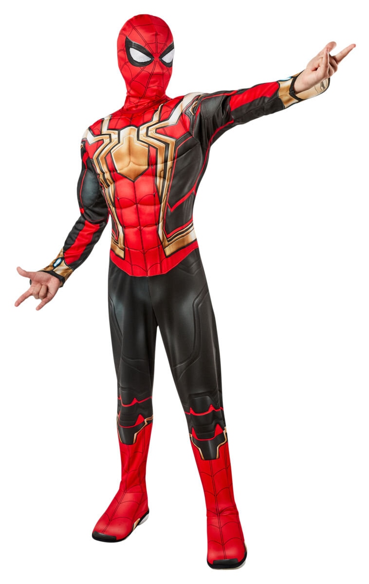 Spider-Man No Way Home - Iron Spider Maskeraddräkt Deluxe Barn 5-10 år