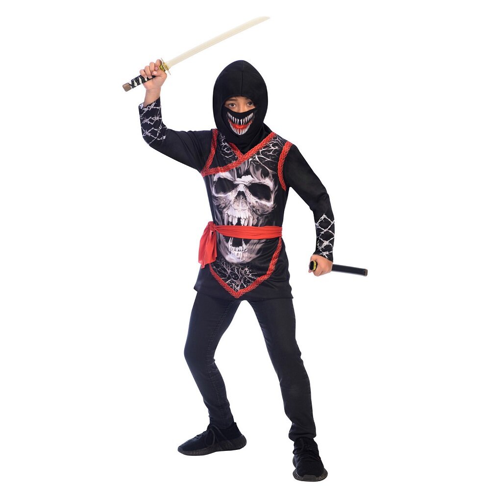 Spooky Ninja Maskeraddräkt Barn 6-12 år