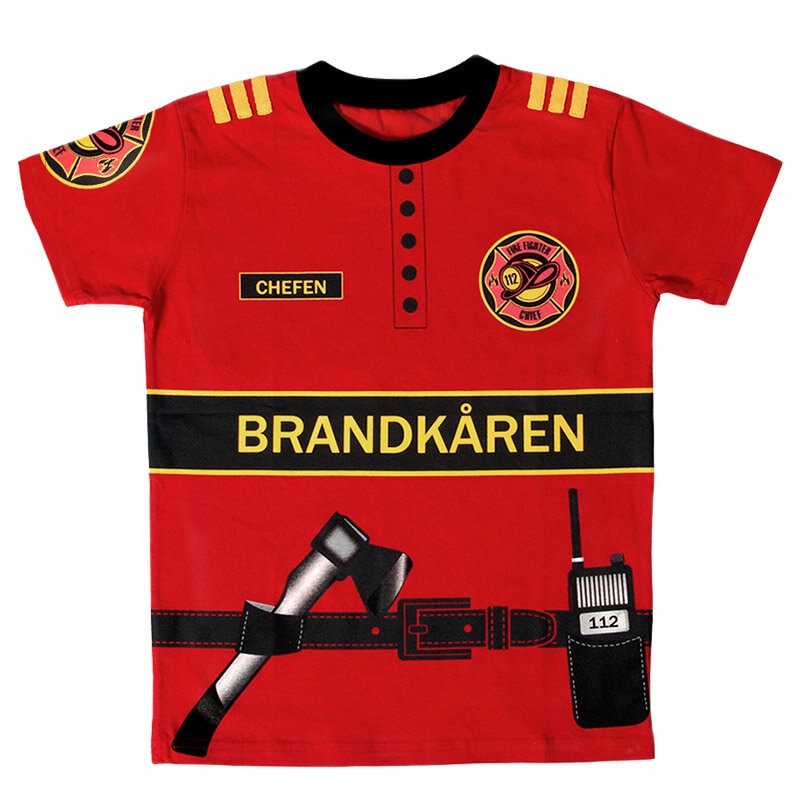 Brandman T-shirt Barnstorlek 3-6 år
