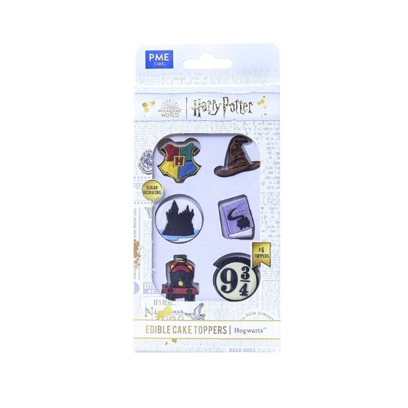Harry Potter - Sockerdekorationer Hogwarts 6-pack