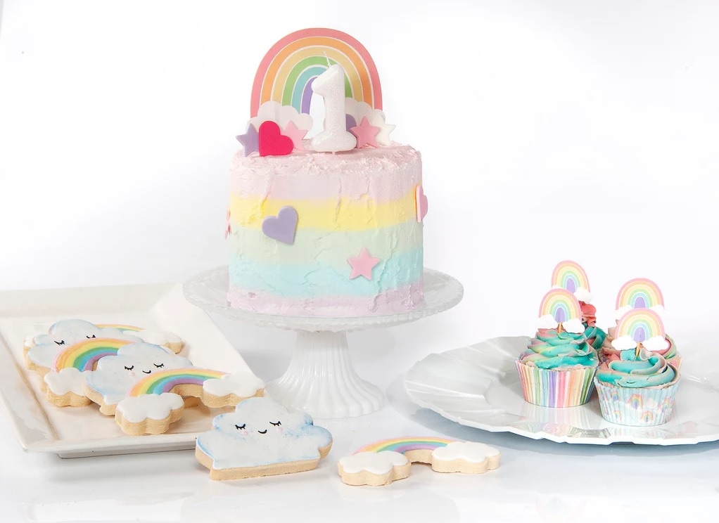 Pastell Rainbow - Muffinsformar 75-pack