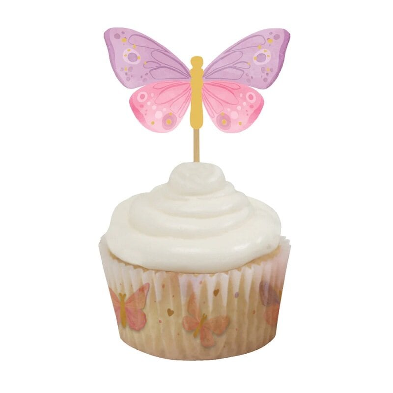 Cake Toppers - Fjärilar 12-pack