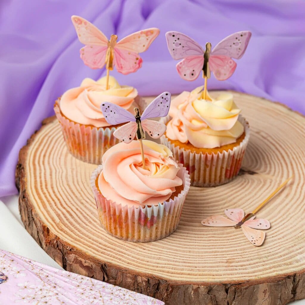 Cake Toppers - Fjärilar 12-pack