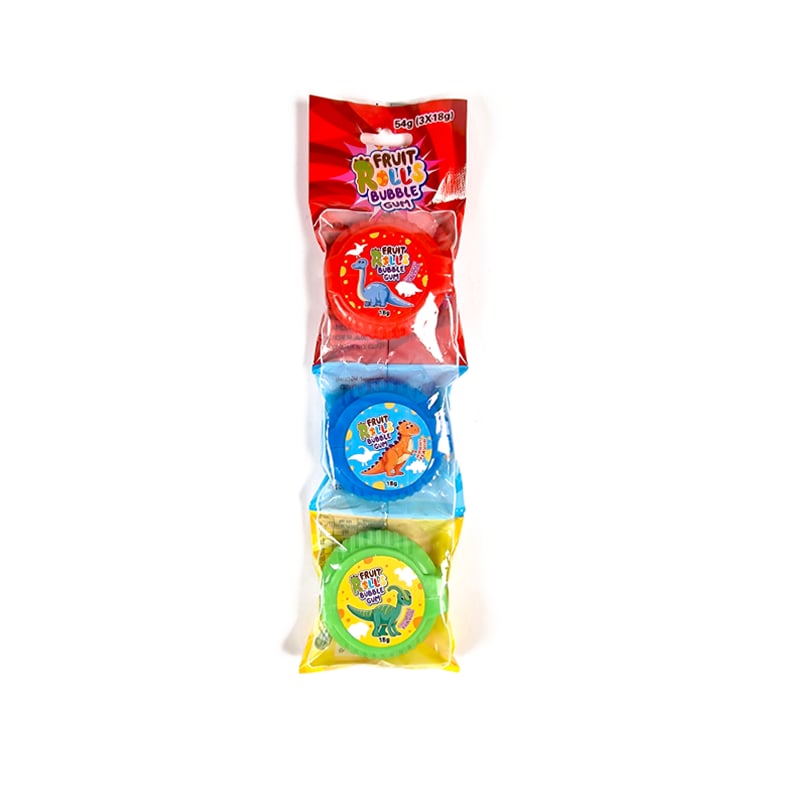 Fruit Rolls Tuggummi Dinosaurie 3-pack