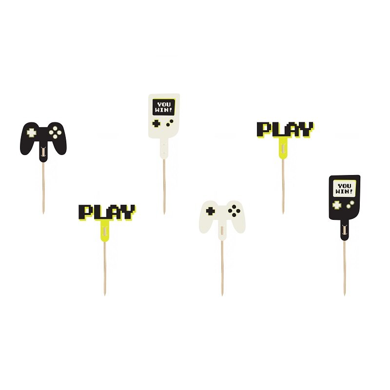Gaming - Cake Toppers 6-pack