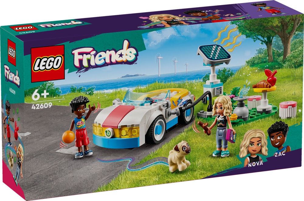 LEGO Friends - Elbil och laddstation 6+