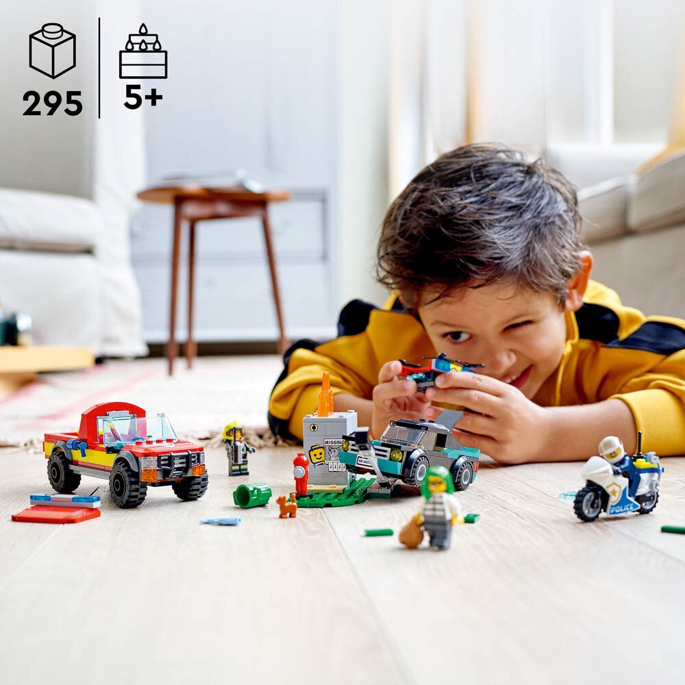 LEGO City - Brandräddning och polisjakt 5+