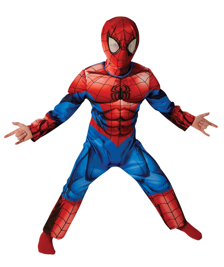 Ulitmate Spiderman Maskeraddräkt Deluxe Barn 5-10 år
