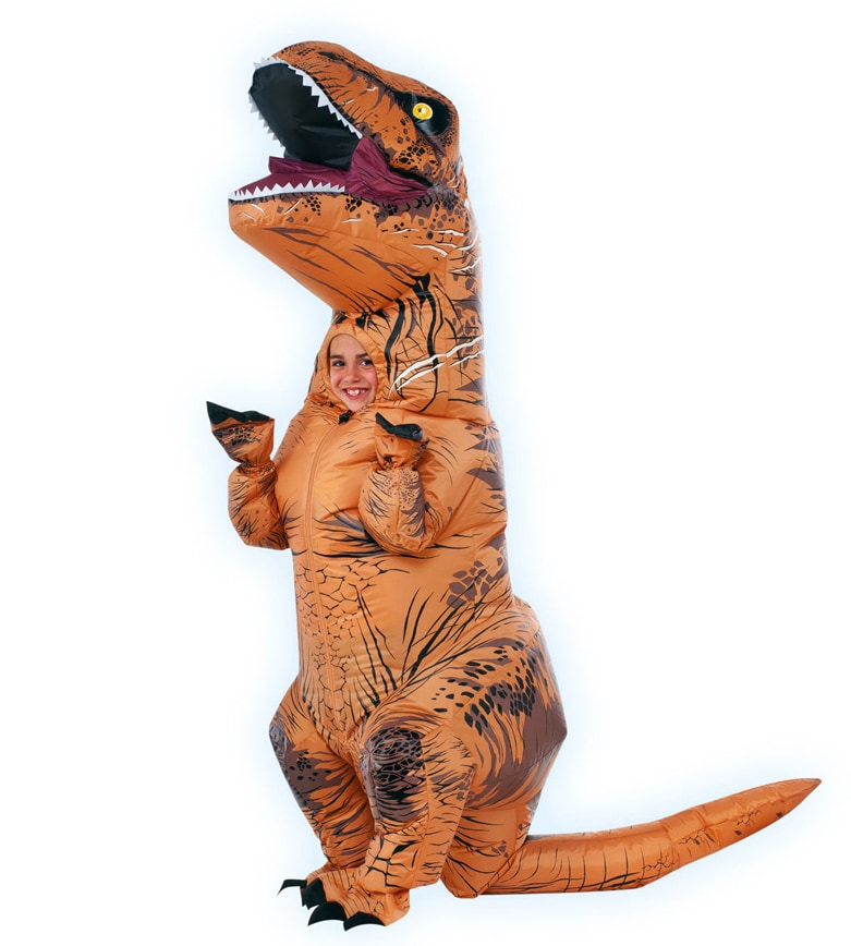 Jurassic World Uppblåsbar T-Rex Maskeraddräkt Barn