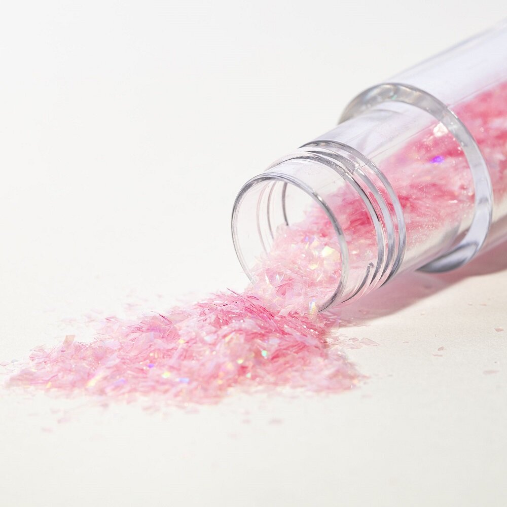 PME Ätbara Glitterflingor, rosa