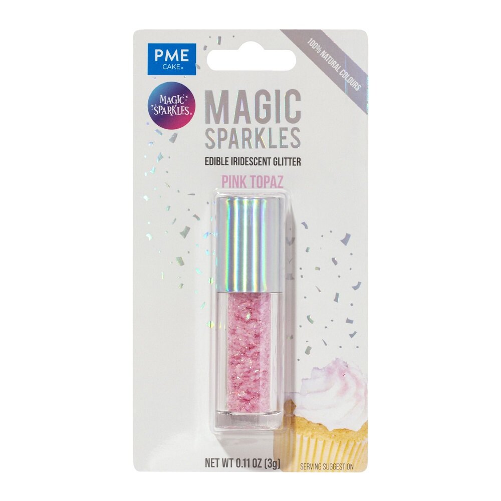 PME Ätbara Glitterflingor, rosa