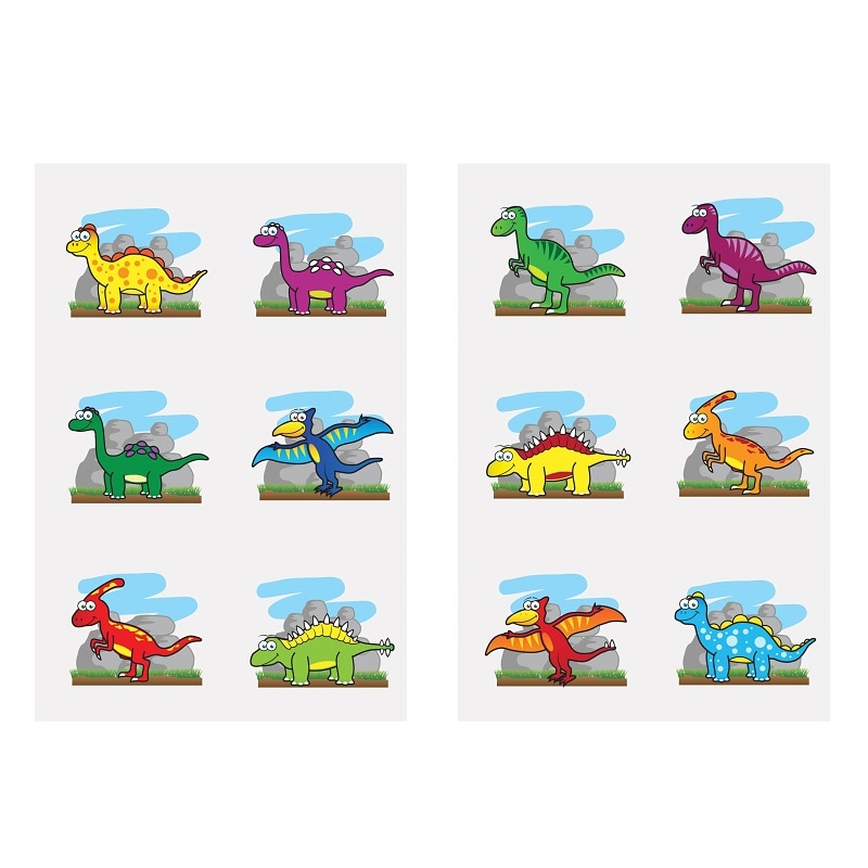 Dinosaurier - Tatueringar 6-pack