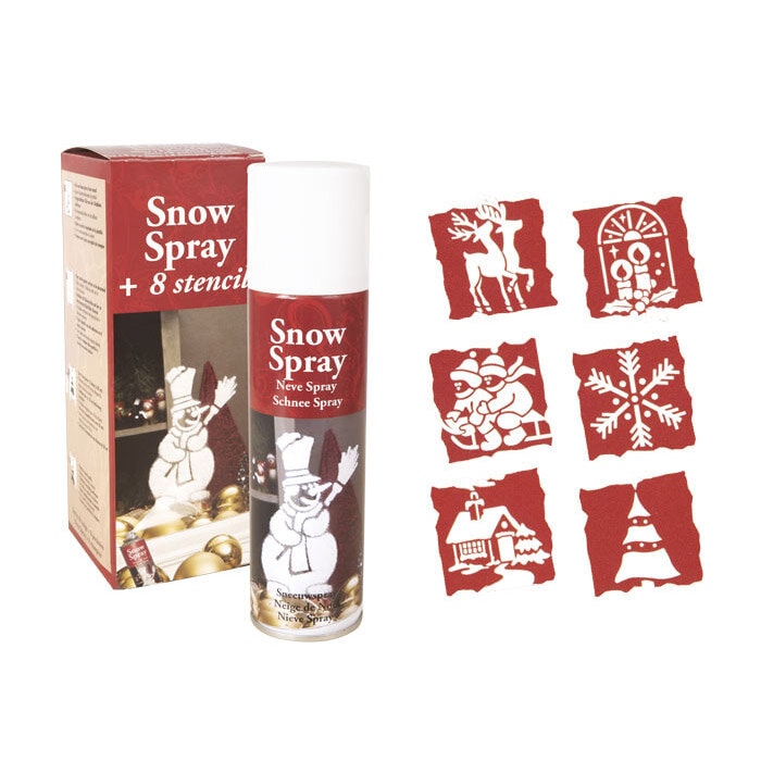 Snöspray 150 ml med stenciler