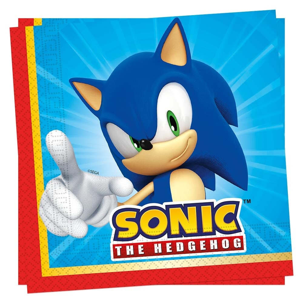 Sonic the Hedgehog - Servetter 20-pack