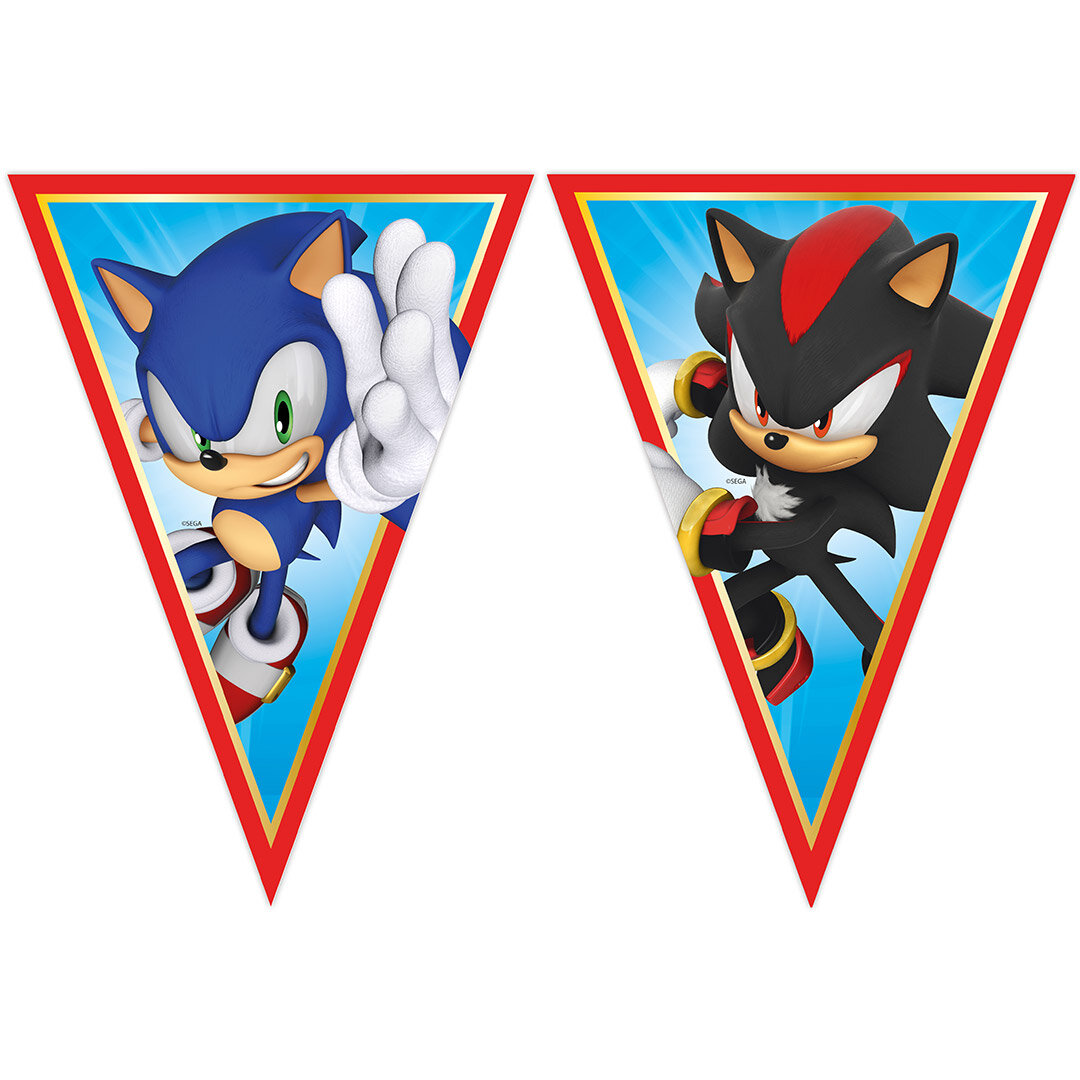 Sonic the Hedgehog - Flaggirlang 230 cm
