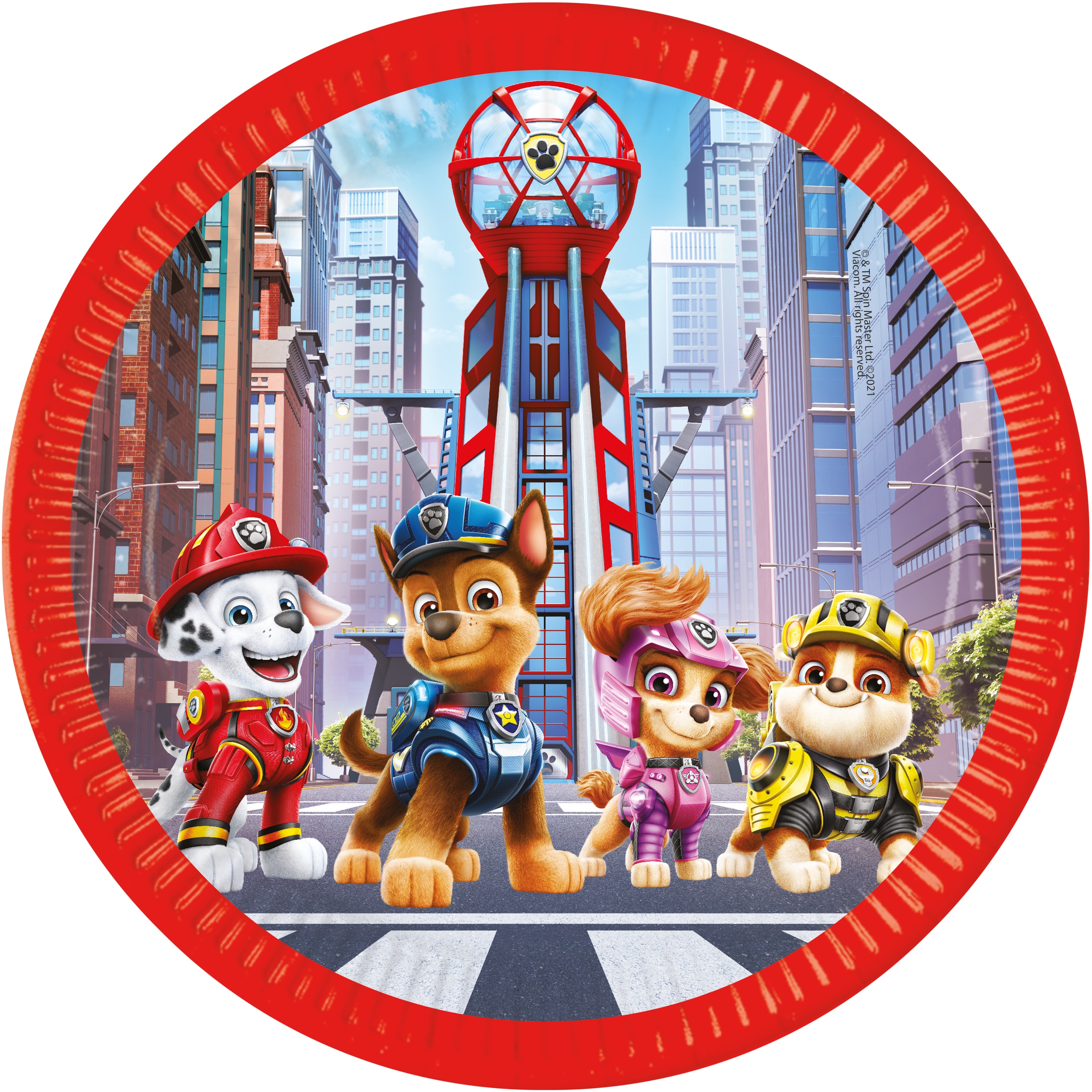 Paw Patrol The Movie - Tallrikar 8-pack