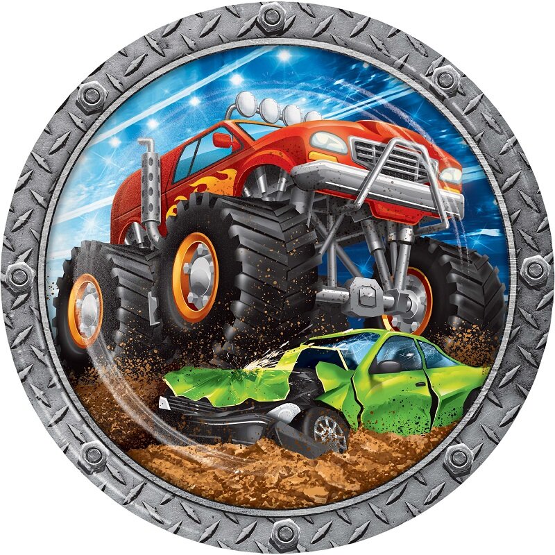 Monster Truck - Tallrikar 8-pack