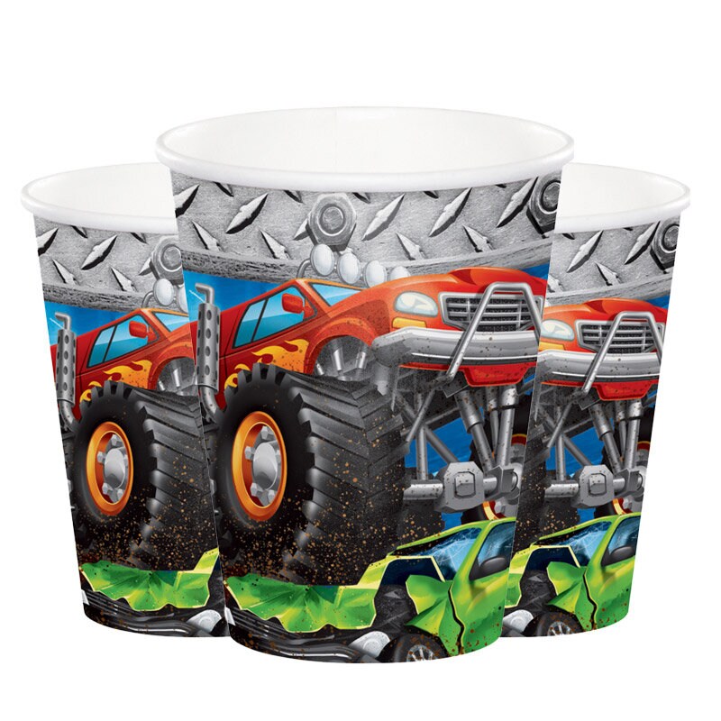 Monster Truck - Pappmuggar 8-pack