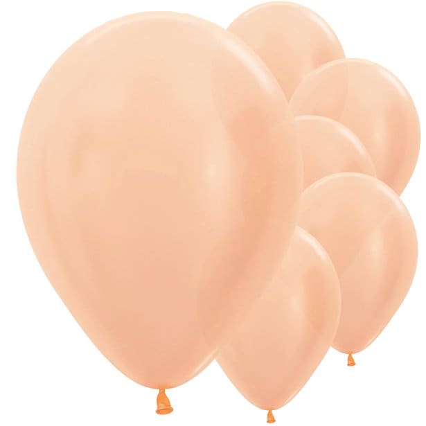 Ballonger i roseguld metallic 10-pack