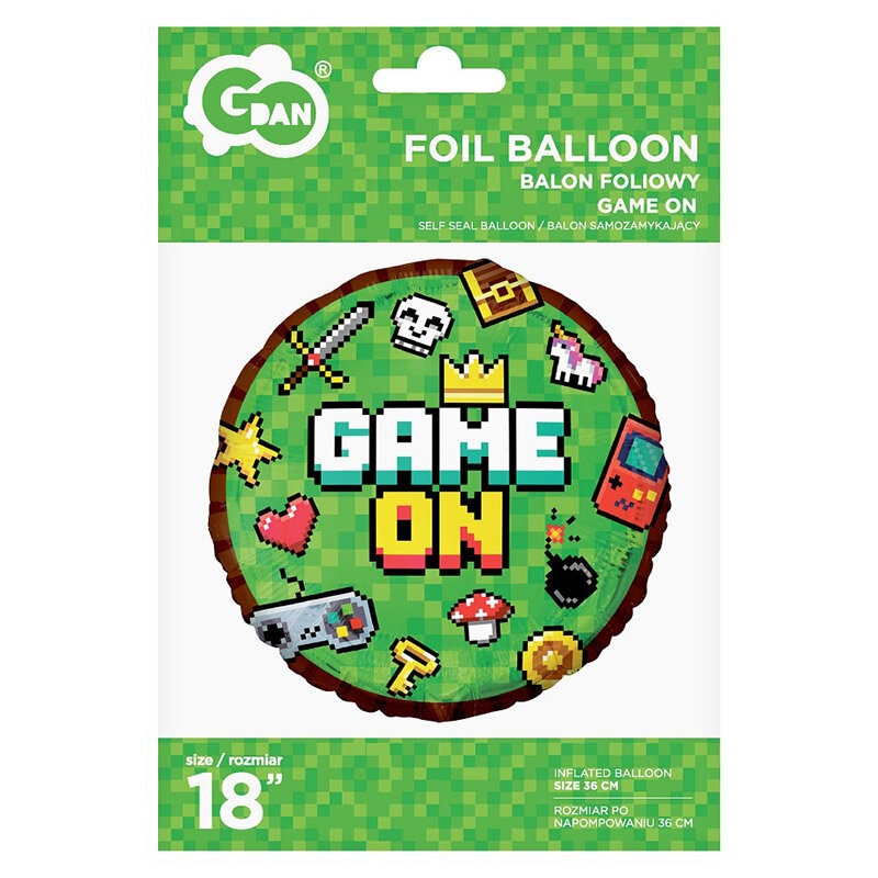 Game On - Folieballong 45 cm