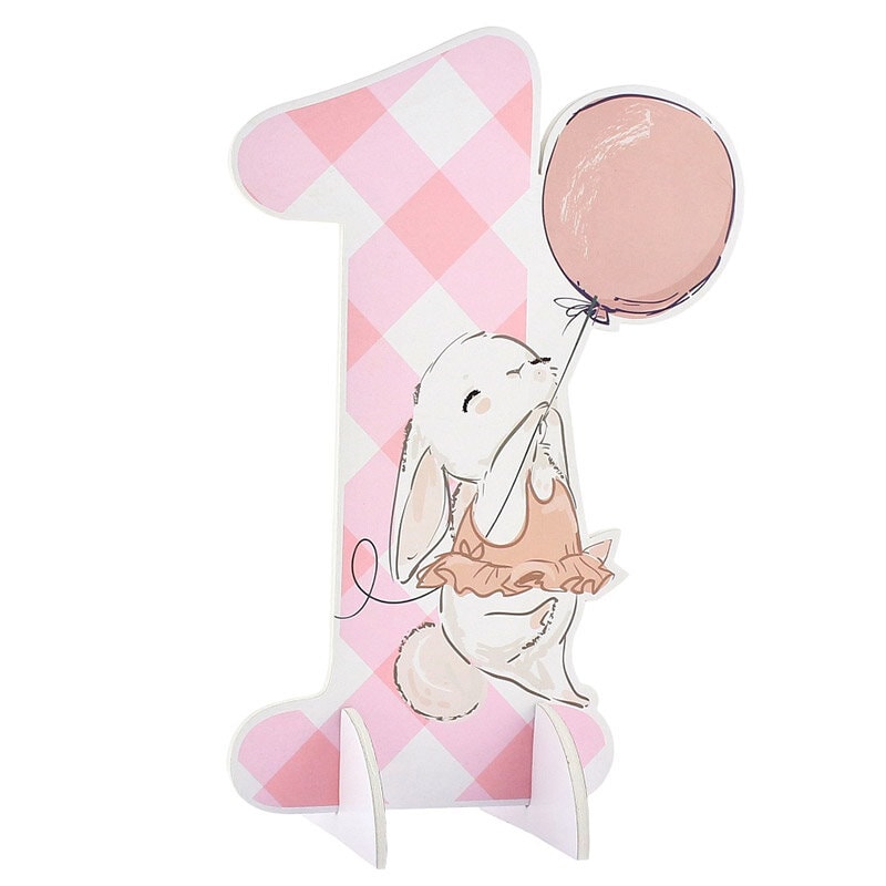 Bordsdekoration 1-årskalas - Kanin 29 cm