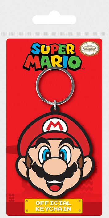 Super Mario - Nyckelring Mario huvud